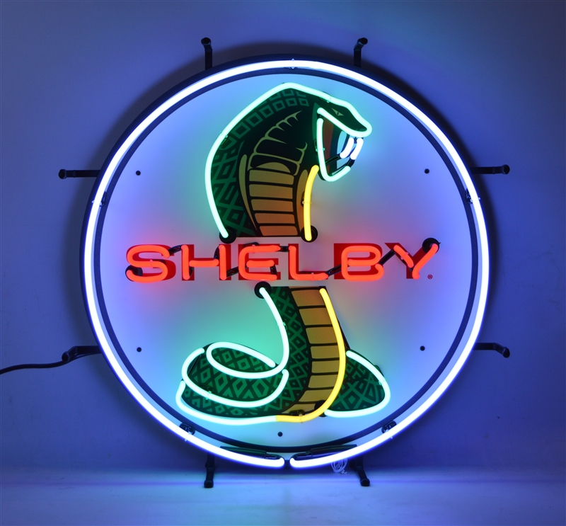 Shelby Snake Circle Neon Sign