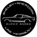 Super Snake Car Silhouette Metal Magnet