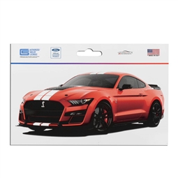 Shelby Red with White Stripes GT500 Medium Decal
