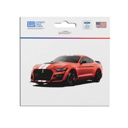 Shelby Red with White Stripes GT500 Small Decal