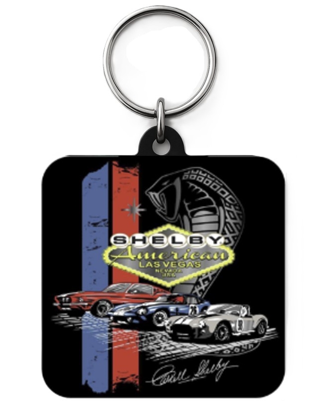 Shelby Vintage Cars Keychain- Black