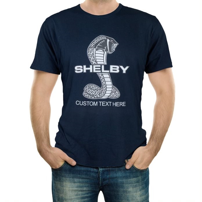 Personalized Shelby Snake T-Shirt - Navy or Red